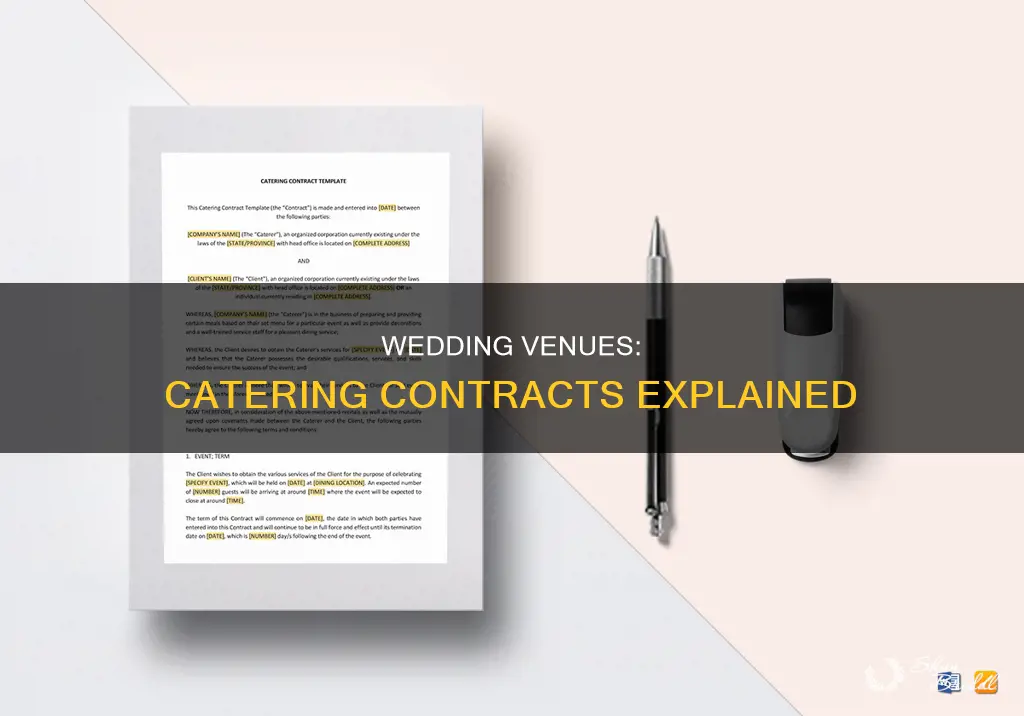 why do wedding venues make you contract with their catering