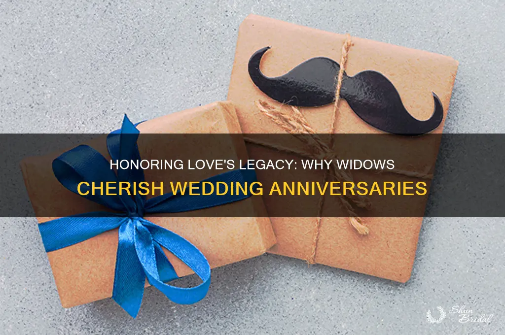 why do widows acknowledge wedding anniversary