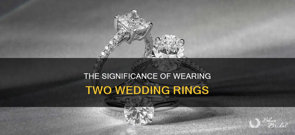 why do women have 2 wedding rings