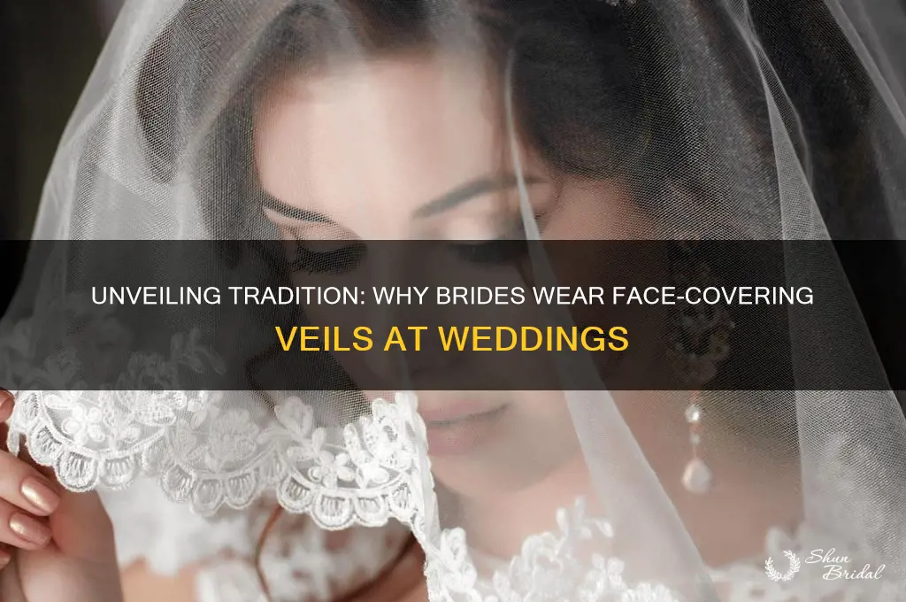 why do women wear veils covering face at wedding