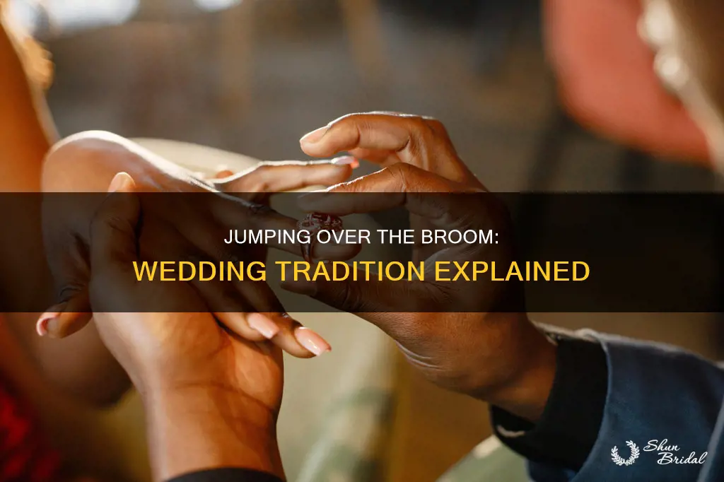 why do you jump over a broom at a wedding