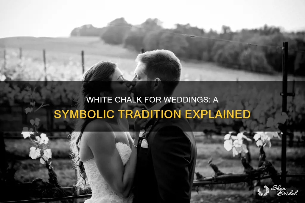 why do you need white chalk for weddings