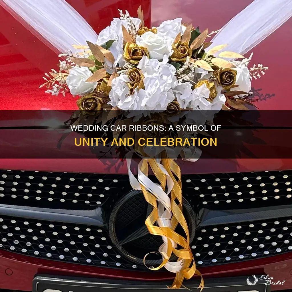 why do you put ribbon on a wedding car