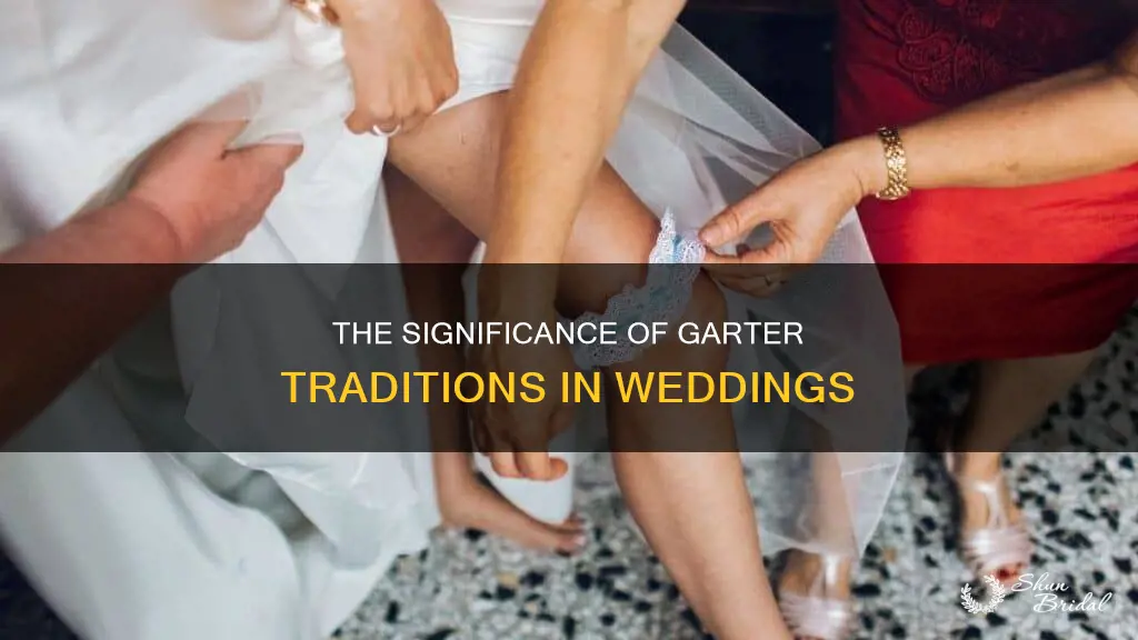 why do you wear a garter under your wedding dress