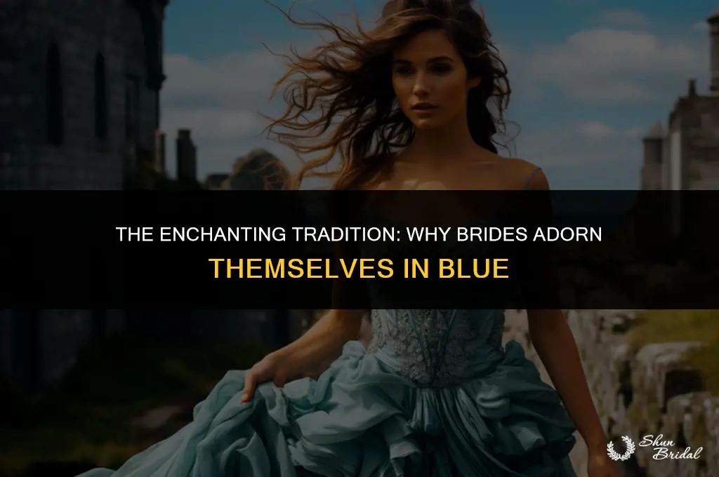 why does a bride wear something blue