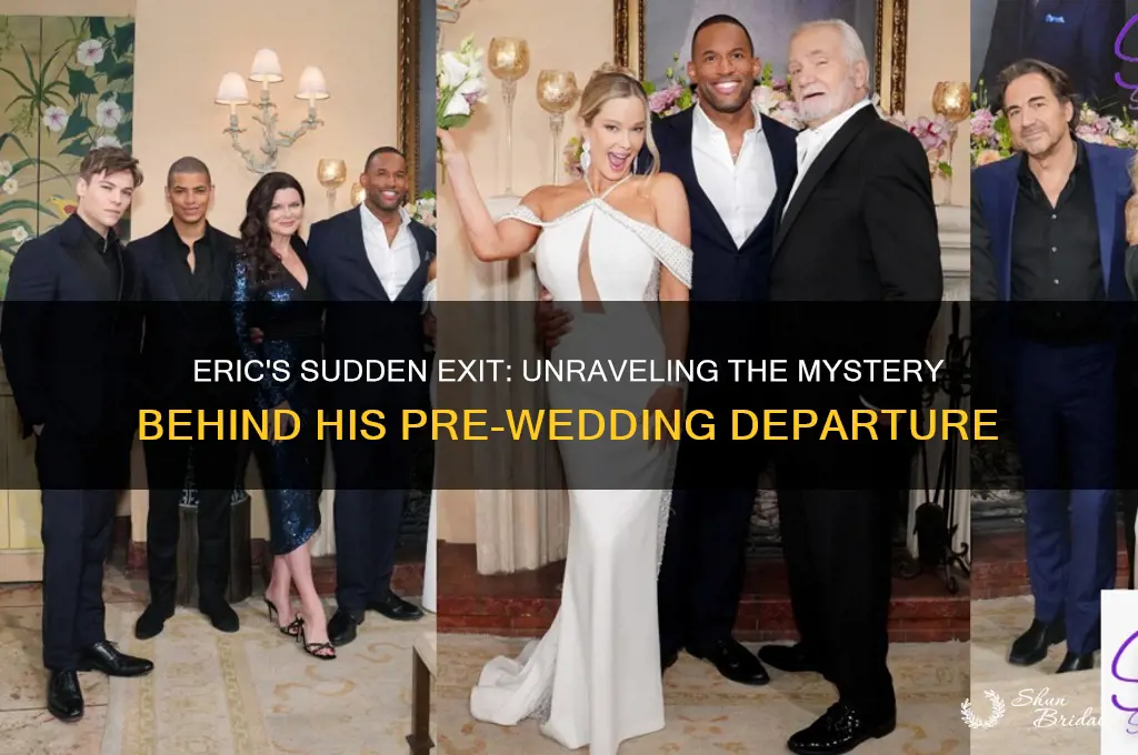 why does eric leave donna the day before their wedding