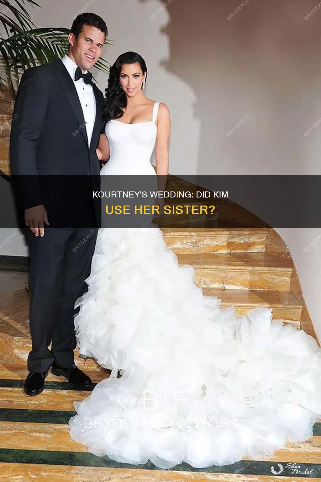 why does kourtney think kim used her wedding