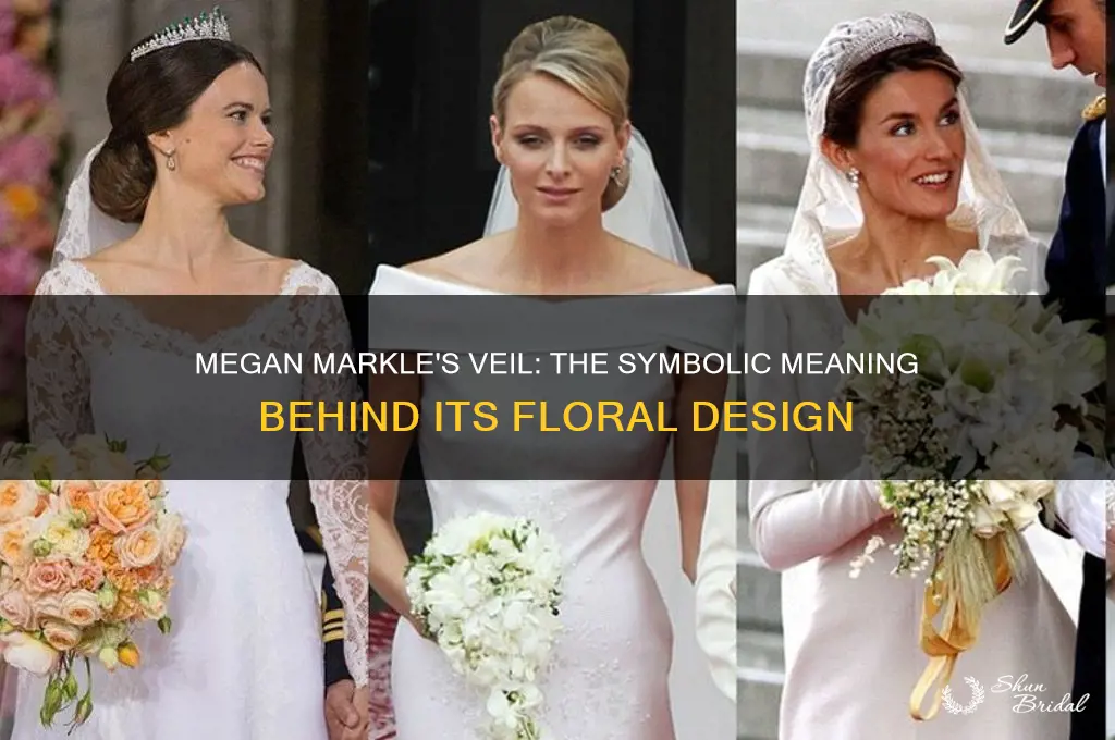why does megan markle veil have flowers
