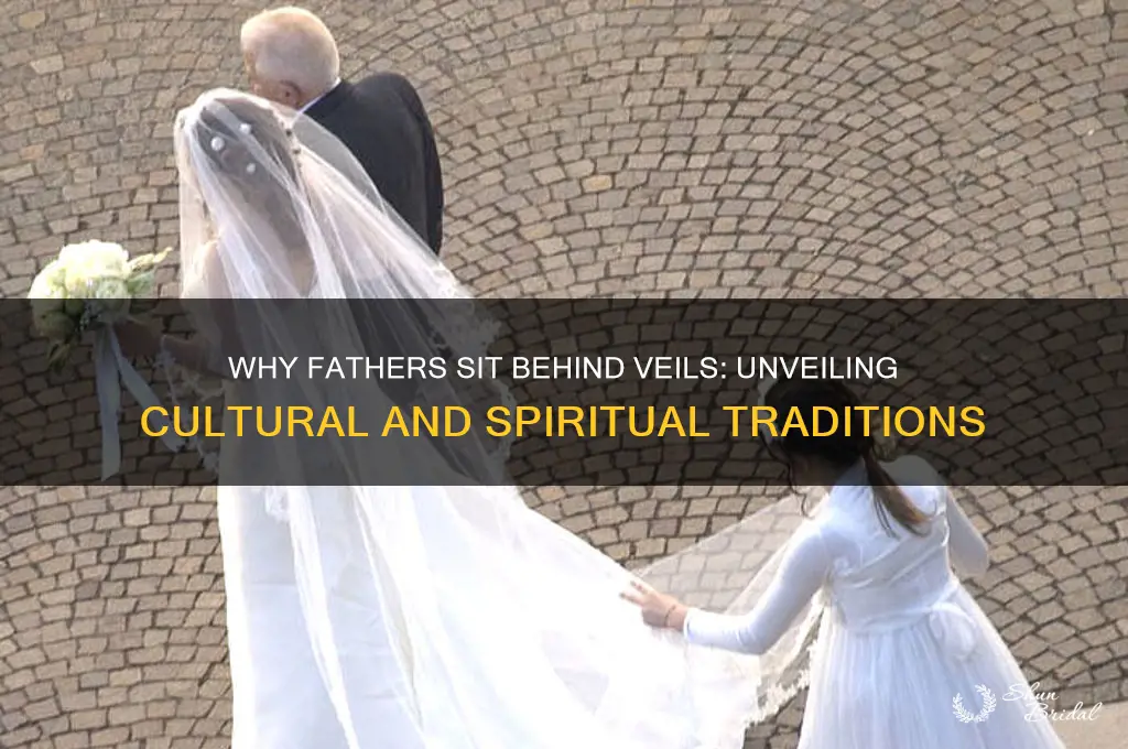 why does the father sit behind a veil