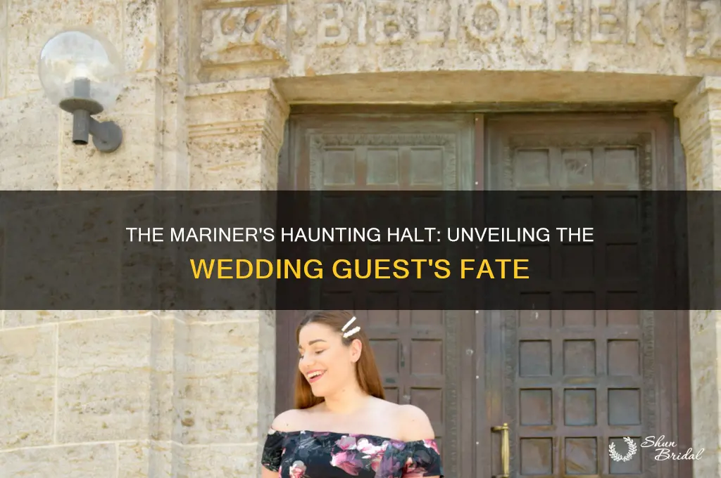 why does the mariner stop one of three wedding guest