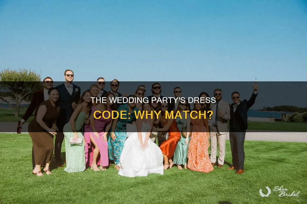 why does the wedding party dress alike