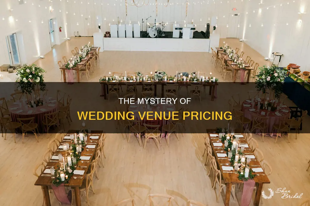 why don t wedding venues list prices