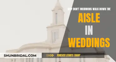 Mormon Wedding Customs: No Aisle Walk, Why?
