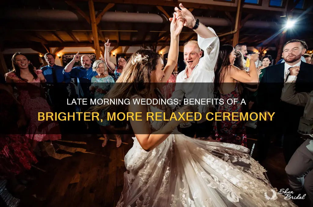 why have a late morning wedding ceremony