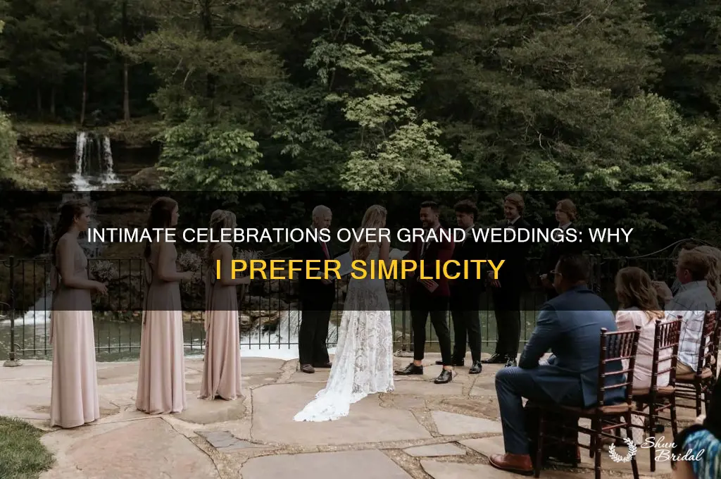 why I dont like big wedding ceremonies
