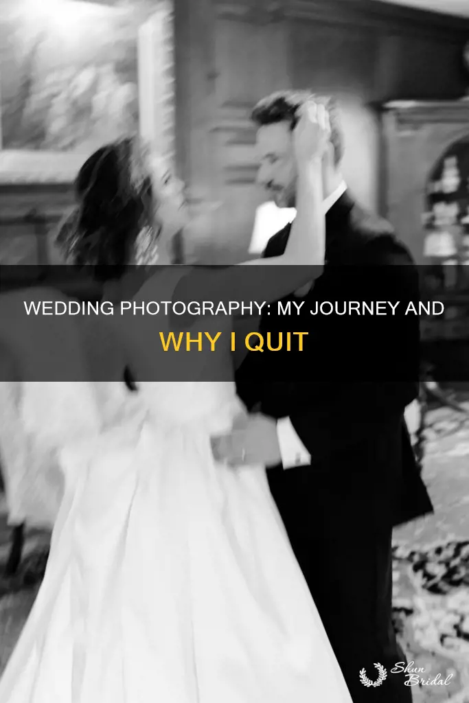 why I gave up wedding photography
