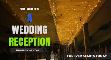 No Wedding Reception: Our Reasons Why