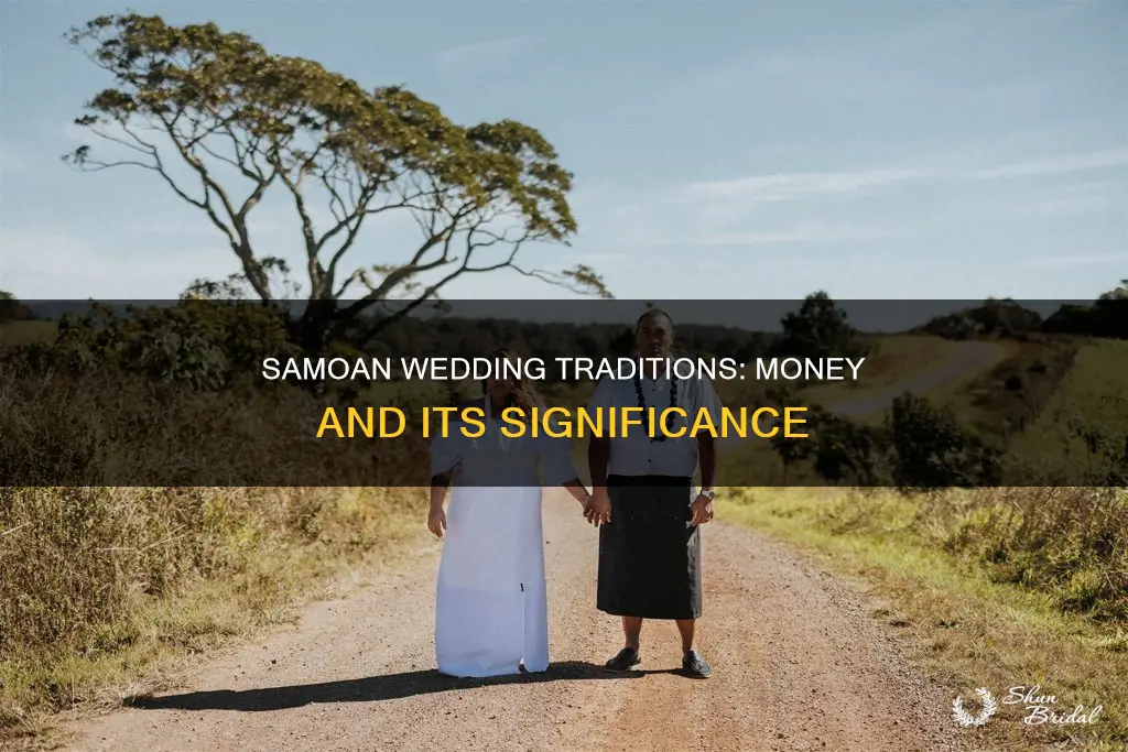 why in samoan wedding they put money