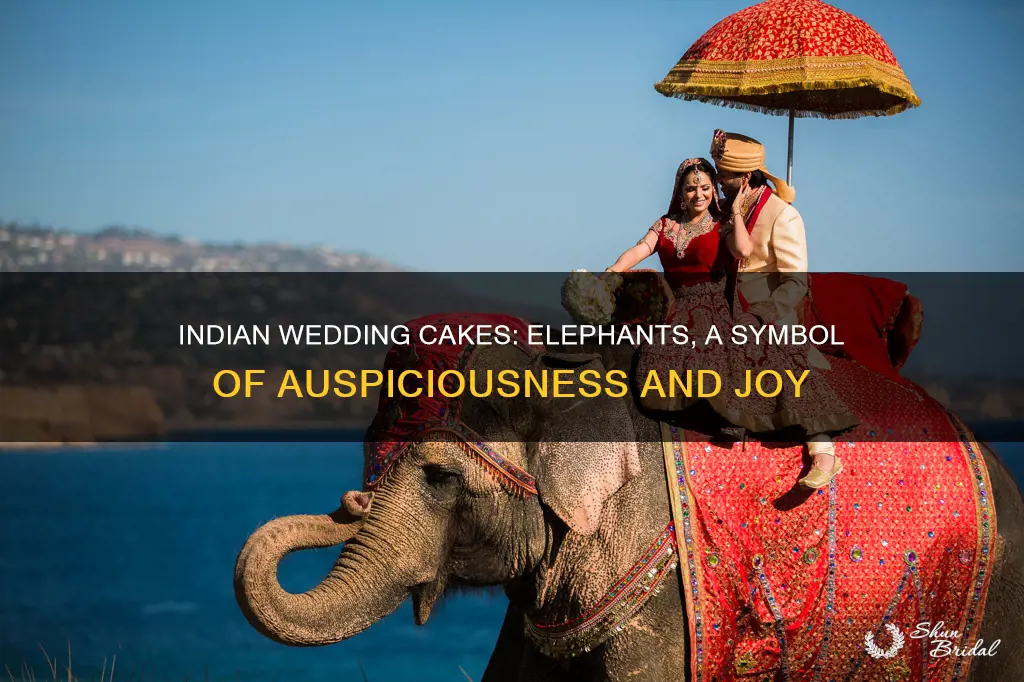 why is an elephant on indian wedding cakes