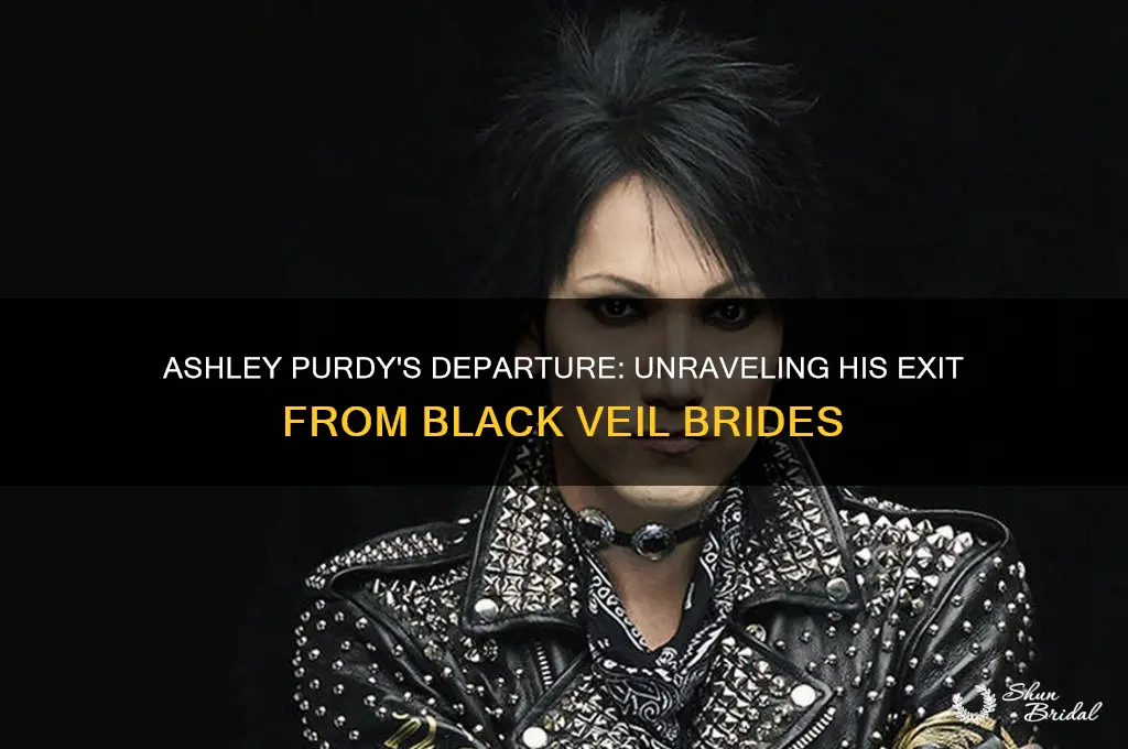 why is ashley purdy leaving black veil brides