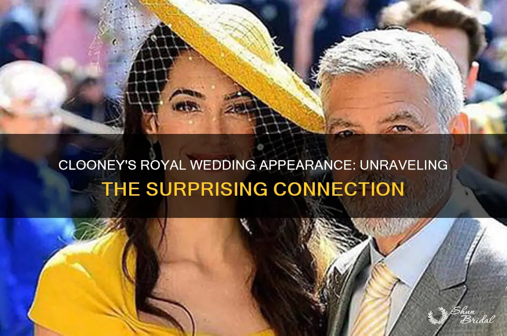 why is clooney at the royal wedding