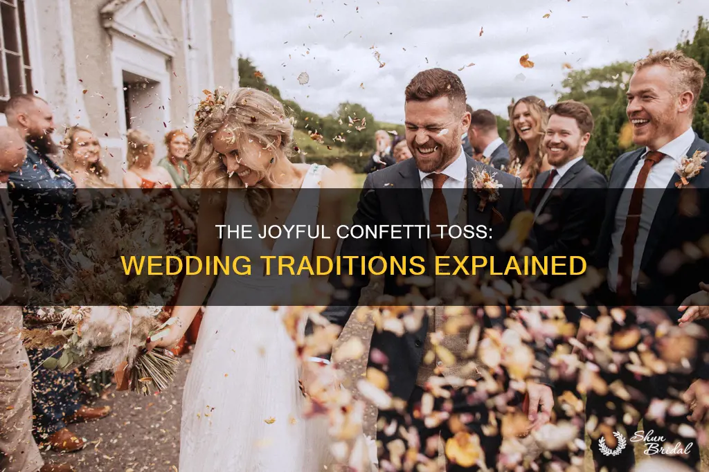why is confetti used at weddings