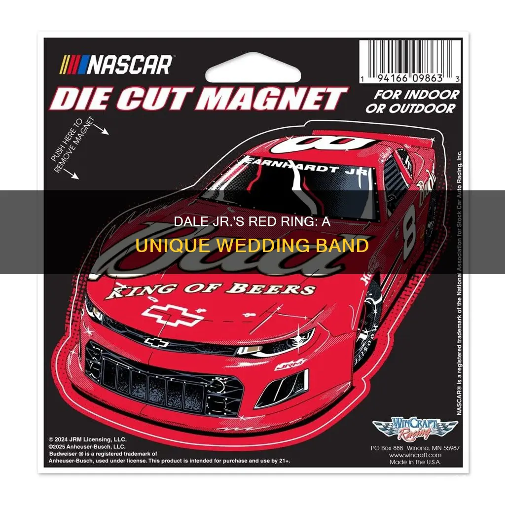 why is dale jr wedding ring red
