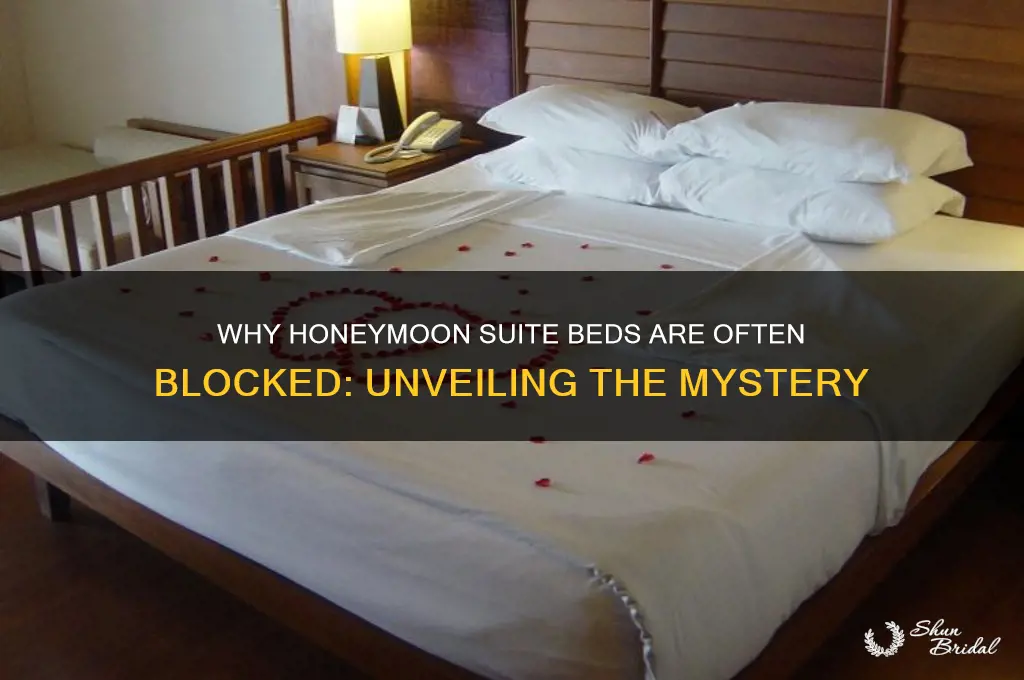 why is honeymoon suite bed blocked