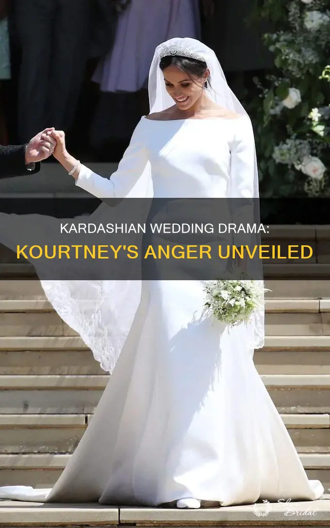 why is kourtney mad at kim for wedding