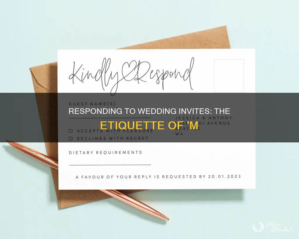 why is m on respond wedding invitations