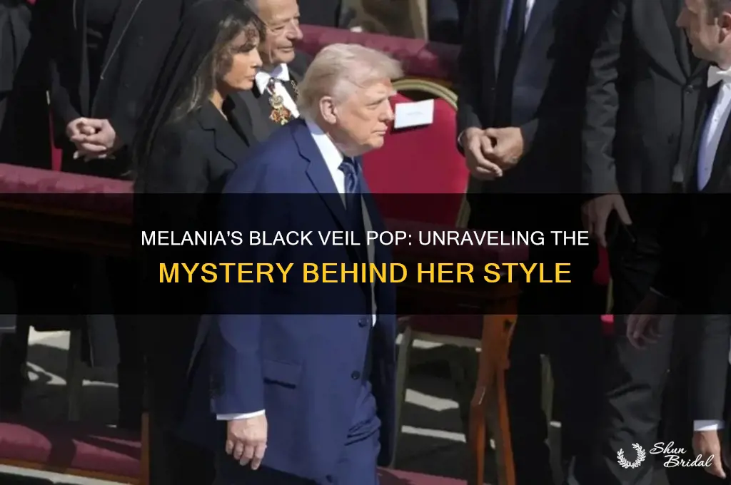 why is melania wearing black veil pop