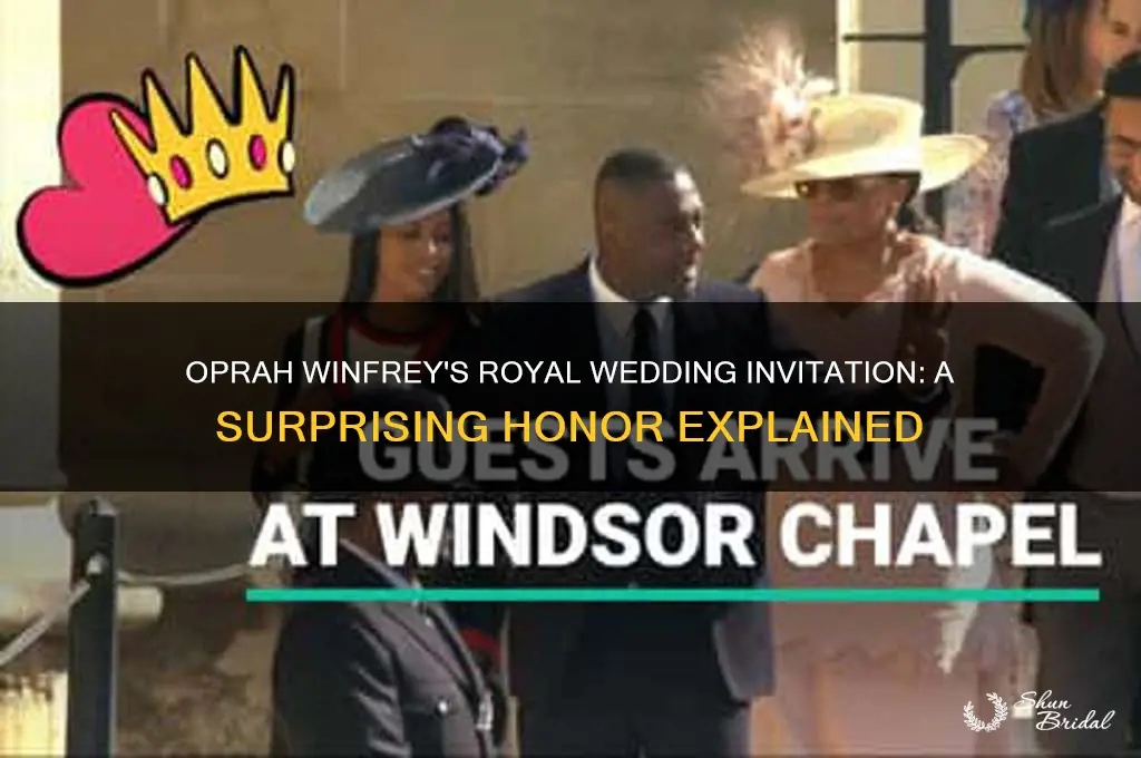 why is opra winfrey going to the royal wedding