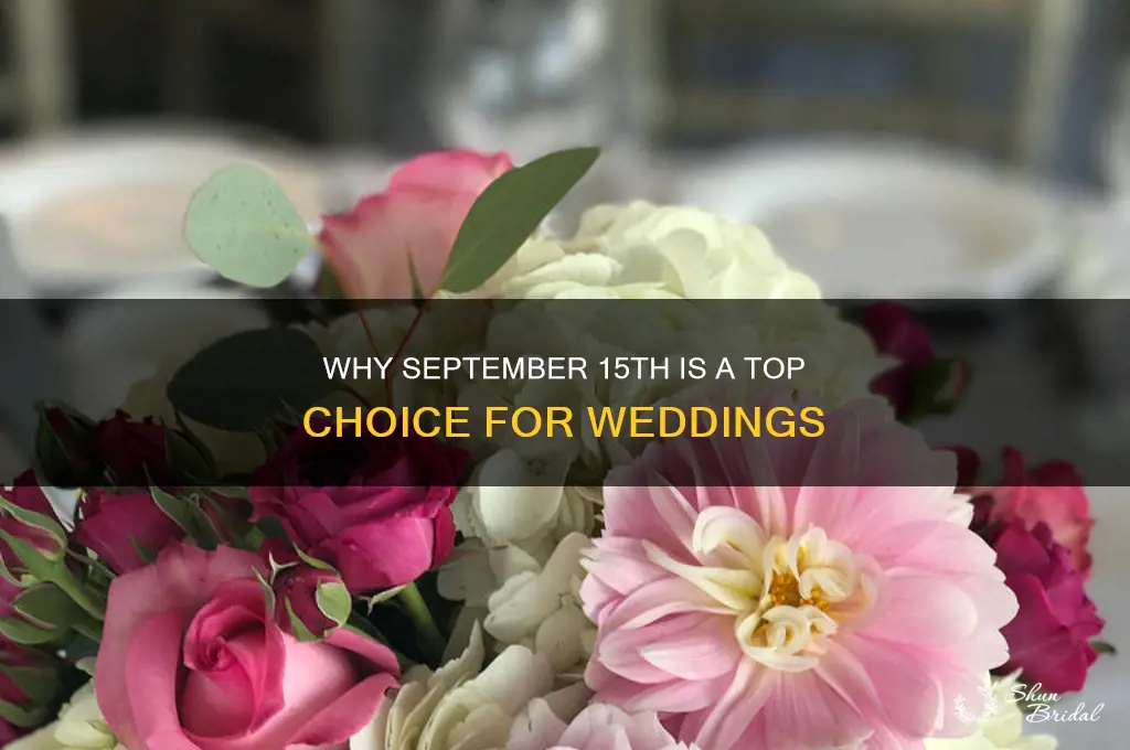 why is september 15th wedding day so popular