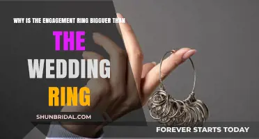 The Engagement Ring: Why Bigger than the Wedding Ring?