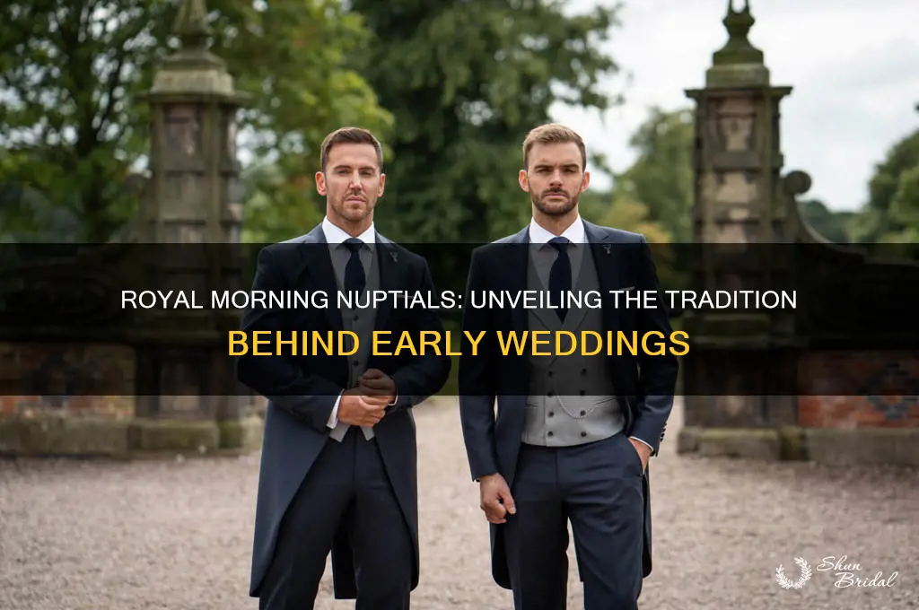 why is the royal wedding in the morning