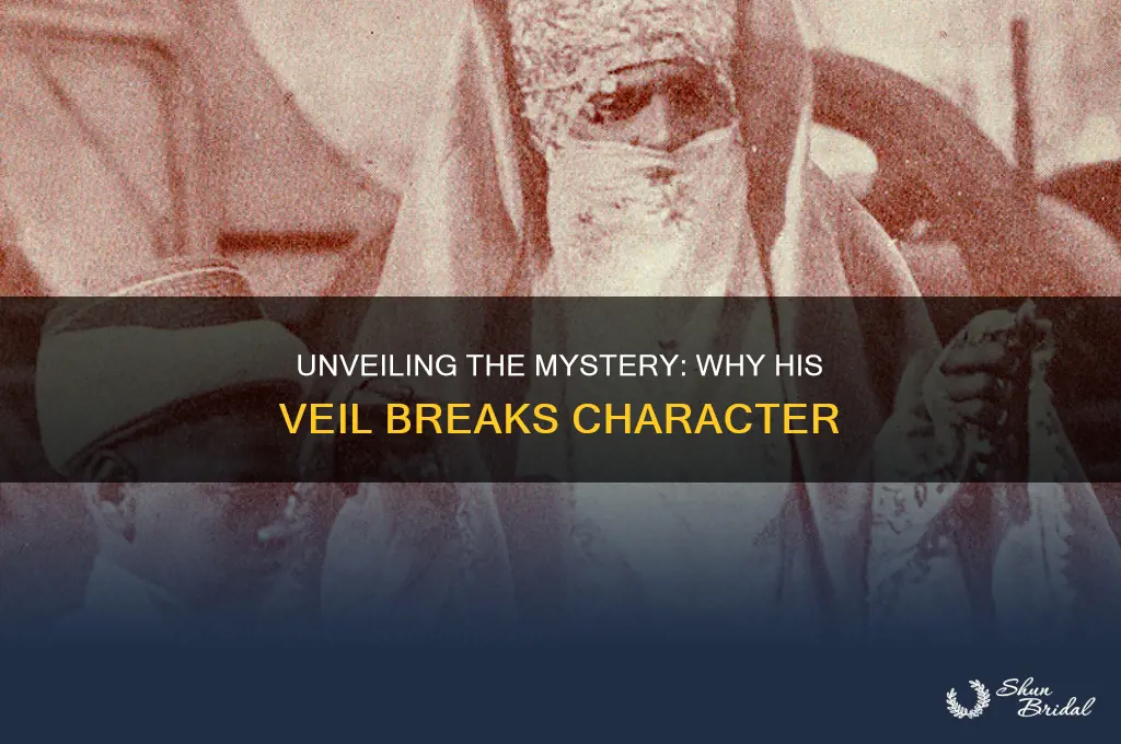 why is the veil out of character for him