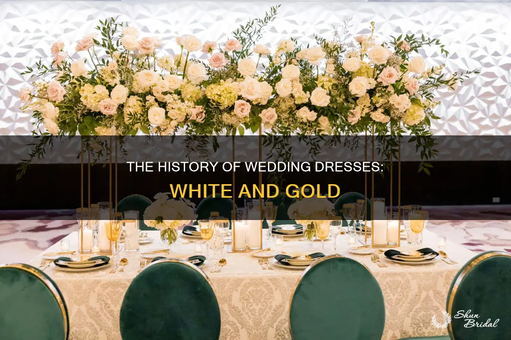 why is the wedding dress white and gold