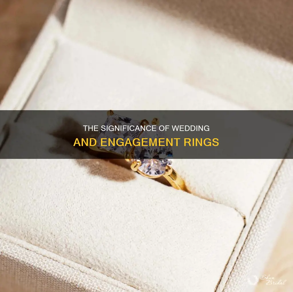 why is there a wedding ring and an engagement ring