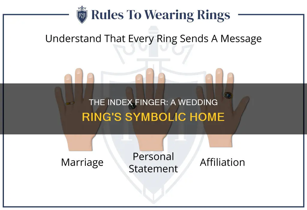 why is ur wedding ring on ur index finger
