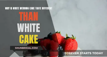 White Wedding Cake: Unique Taste, Why?