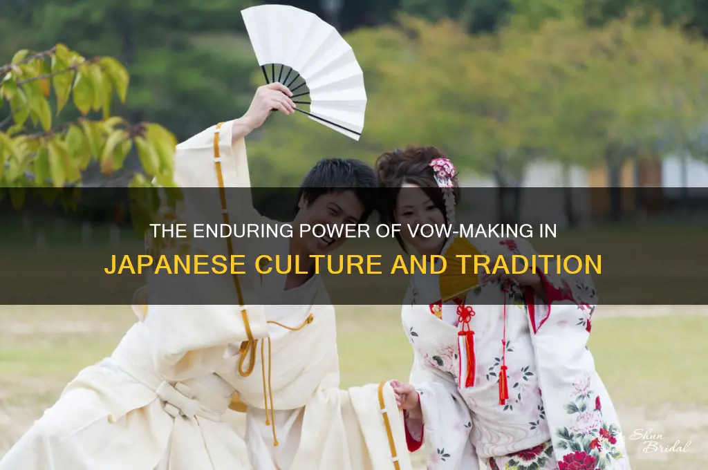 why japanese keeps on vowing