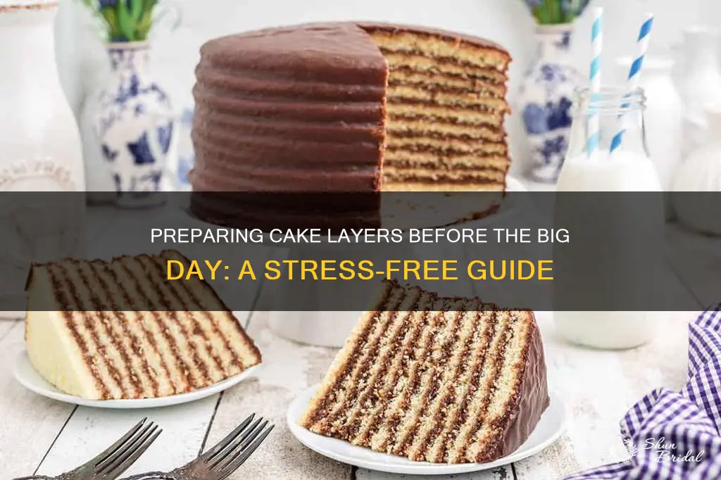 why make cake layers days before wedding