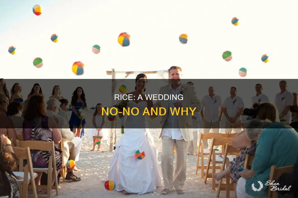 why not use rice at weddings