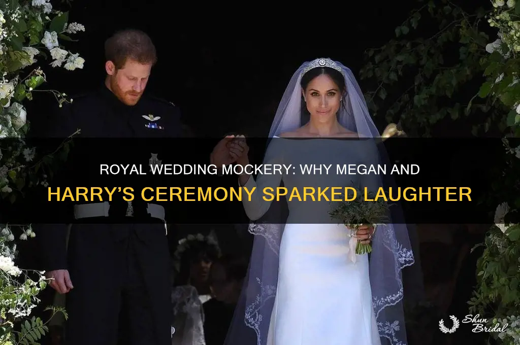 why people laughing at megan and harrys wedding