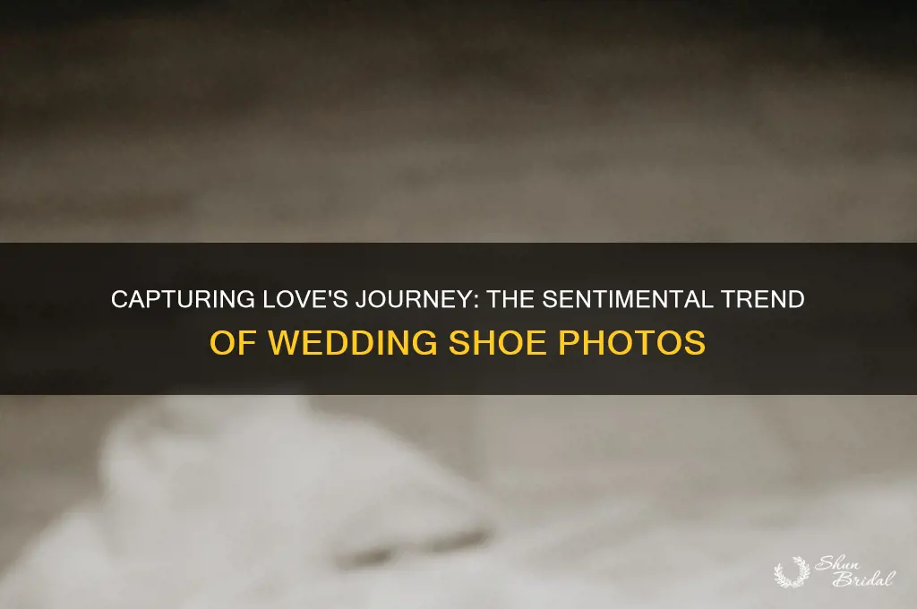 why people take picture with their wedding shoe
