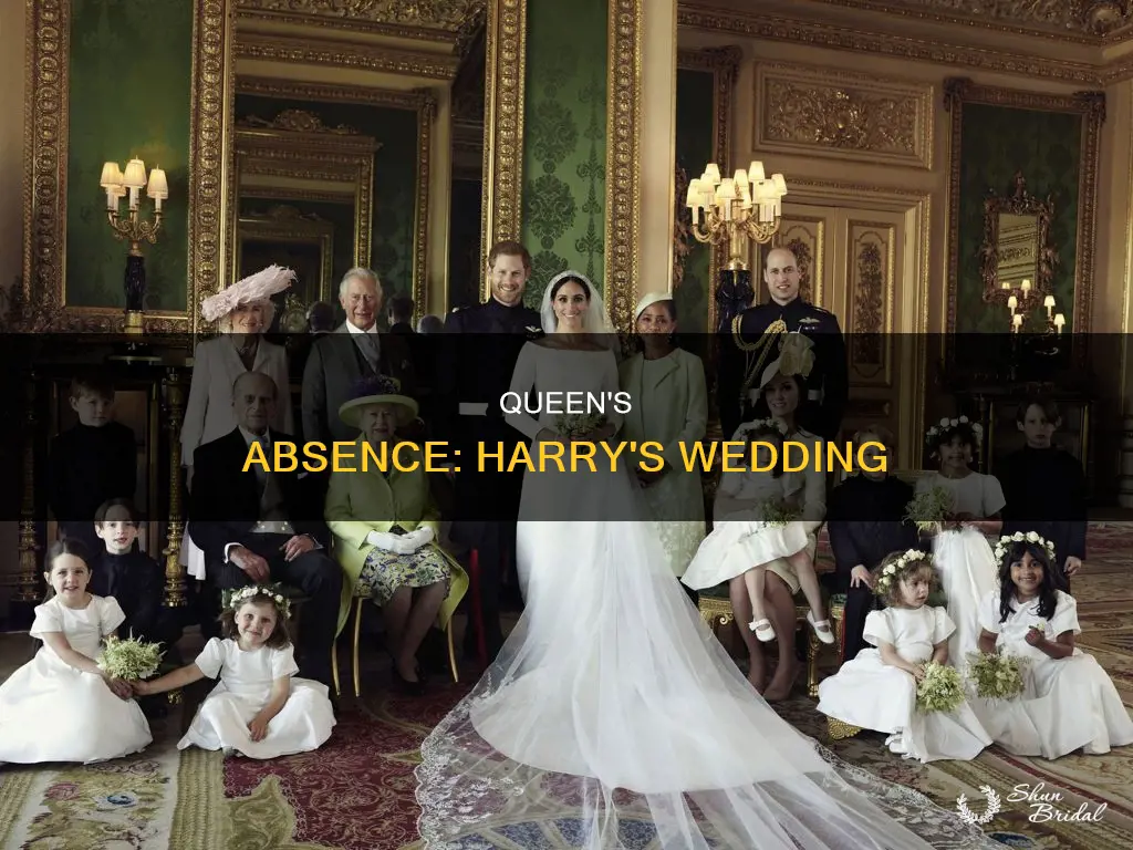 why queen will not attend harry