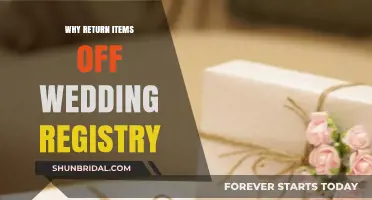 Gifts to Return: Wedding Registry Items You Didn't Ask For