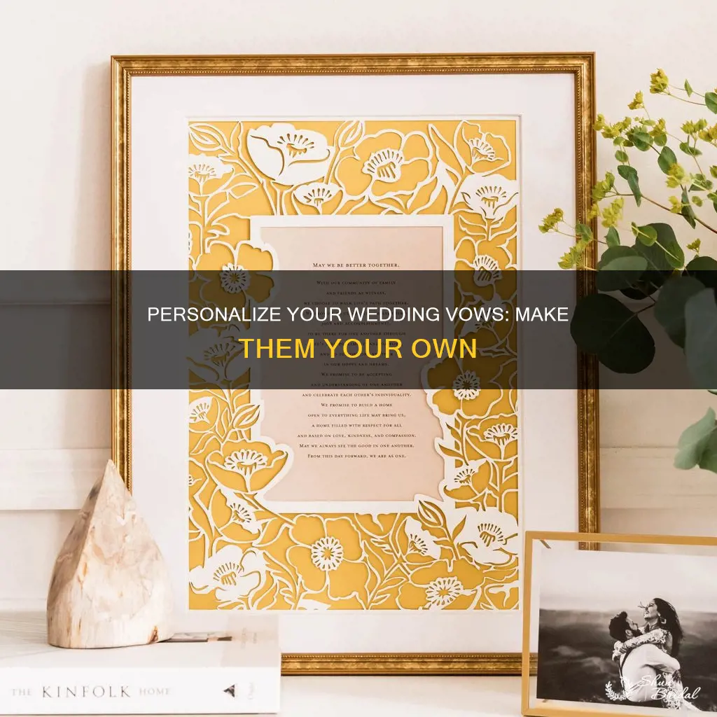 why rewrite wedding vows