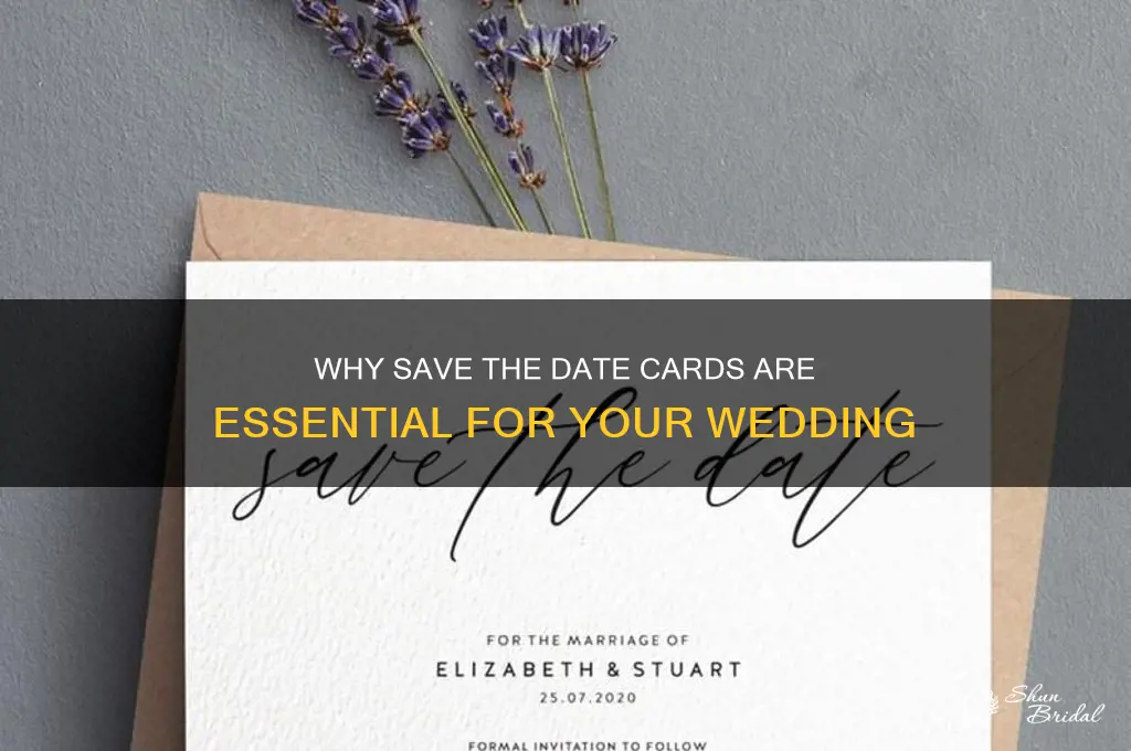 why send out save the date cards for a wedding