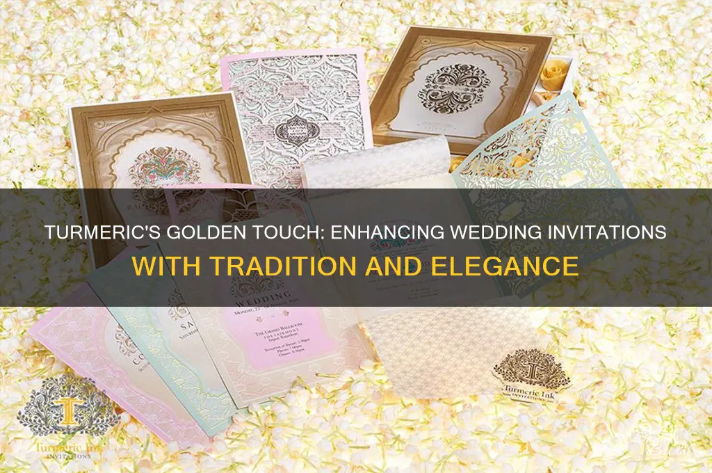 why should we applu turnmeric on wedding cards